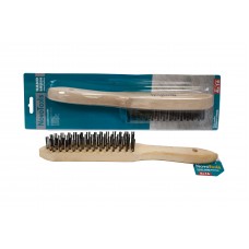 Щітка ручна NovoTools 4 * 16 c дерев'яною рукояткою в блістері